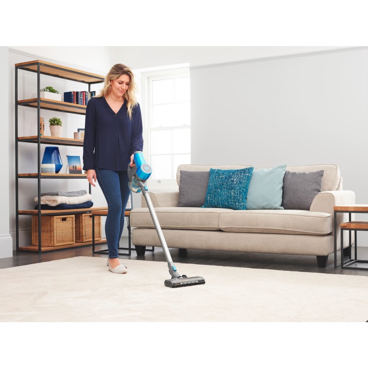 Beko VRT82821DV Cordless Stick Vacuum Cleaner - Grey & Metallic Blue