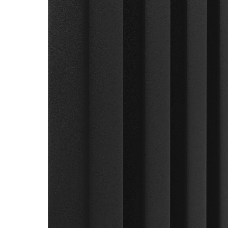 Ravello Midnight Black Vertical Square Designer Radiator 1800x450mm Single Panel 3618 BTU