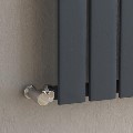 Riace Anthracite Vertical Flat Designer Radiator 1800x680mm Single Panel 4509 BTU