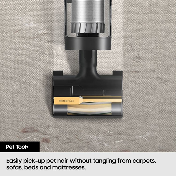 Samsung Jet 85 Pet Max 210W Cordless Vacuum Cleaner with Pet Tool+ – Powerful 210W Suction  Up to 60-Min Run Time