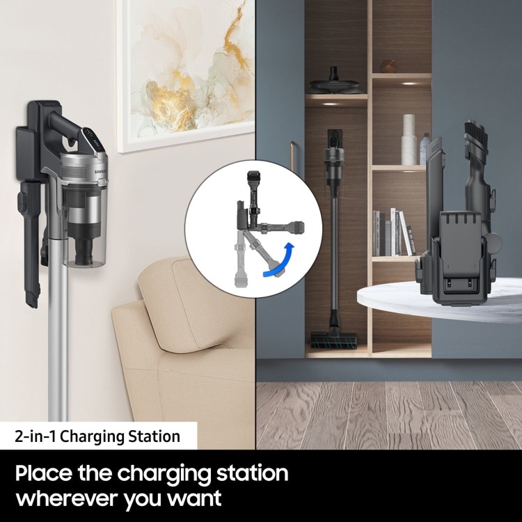 Samsung Jet 85 Pet Max 210W Cordless Vacuum Cleaner with Pet Tool+ – Powerful 210W Suction  Up to 60-Min Run Time