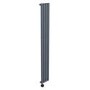 Anthracite Vertical Smart Electric Radiator with Wi-Fi Thermostat - 1kW - H1600xW236mm - Bathroom Safe