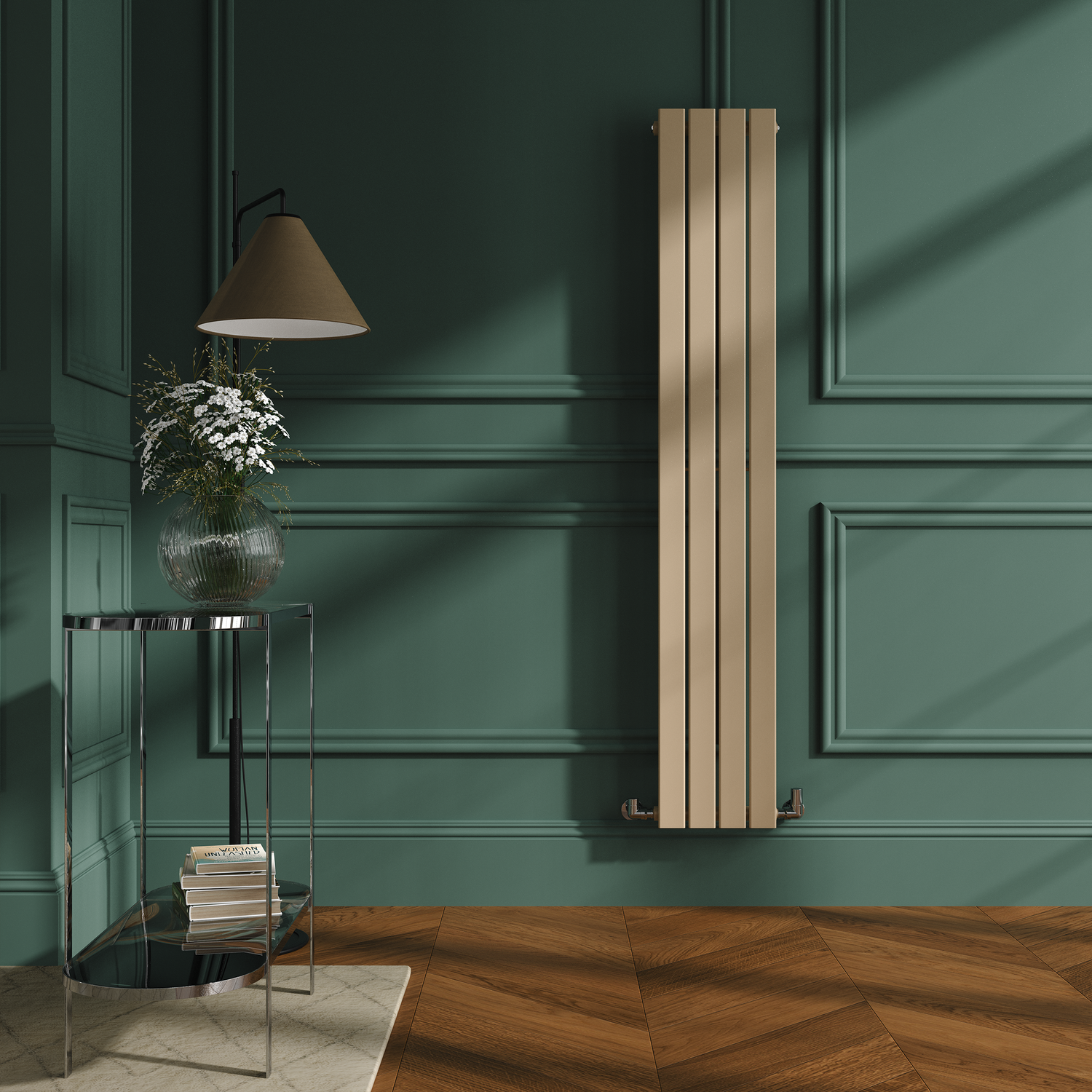 Elk Vertical Flat Designer Radiator 1600x272mm Single Panel 1628 BTU