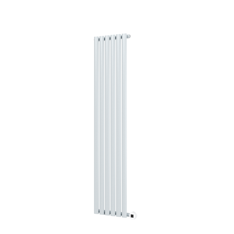 Salt & Pepper Vertical Smart Electric Radiator with Wi-Fi Thermostat - 1KW - H1600xW354 - Bathroom Safe