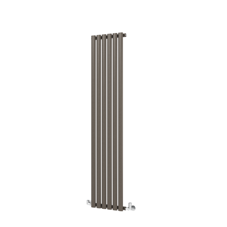 Sorrento Russet Vertical Oval Designer Radiator 1600x354mm Single Panel 2282 BTU