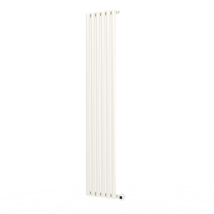 Linen Vertical Smart Electric Radiator with Wi-Fi Thermostat - 2x1KW - H1800xW354 - Bathroom Safe
