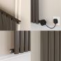 Russet Vertical Smart Electric Radiator with Wi-Fi Thermostat - 2x1KW - H1800xW354 - Bathroom Safe