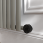 Smoked Stone Vertical Smart Electric Radiator with Wi-Fi Thermostat - 2x1KW - H1800xW354 - Bathroom Safe