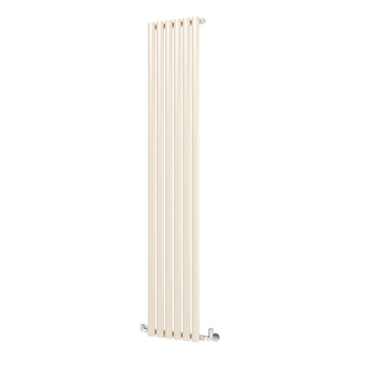 Sorrento Cleopatra Vertical Oval Designer Radiator 1800x354mm Single Panel 2530 BTU