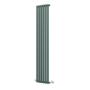 Sorrento Evergreen Vertical Oval Designer Radiator 1800x354mm Single Panel 2530 BTU