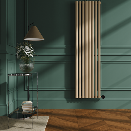 Elk Brown Vertical Smart Electric Radiator with Wi-Fi Thermostat ...