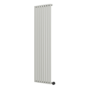 Smoked Stone Vertical Smart Electric Radiator with Wi-Fi Thermostat - 2x1.2KW - H1800xW472 - Bathroom Safe
