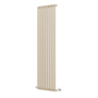 Sorrento Beige grey Vertical Oval Designer Radiator 1800x472mm Single Panel 3373 BTU