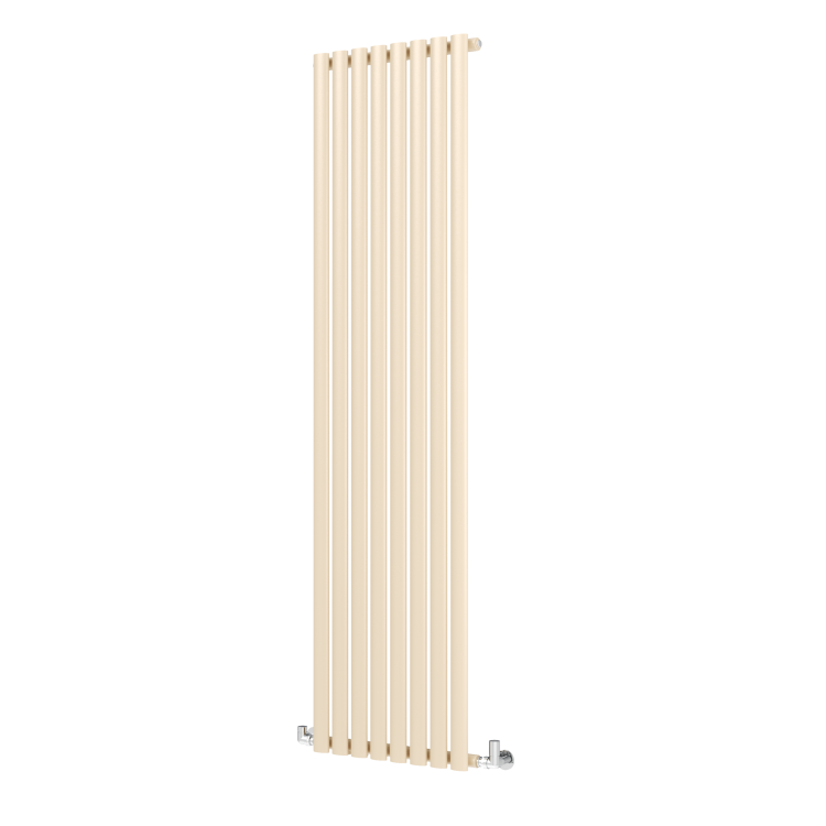 Sorrento Elk brown Vertical Oval Designer Radiator 1800x472mm Single Panel 3373 BTU