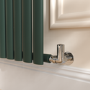 Sorrento Evergreen Vertical Oval Designer Radiator 1800x472mm Single Panel 3373 BTU