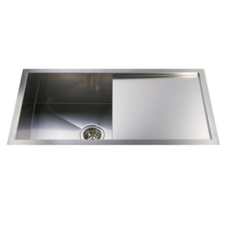 CDA VSK1SS Single Bowl and Drainer Designer Sink