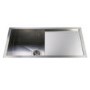 CDA VSK1SS Single Bowl and Drainer Designer Sink