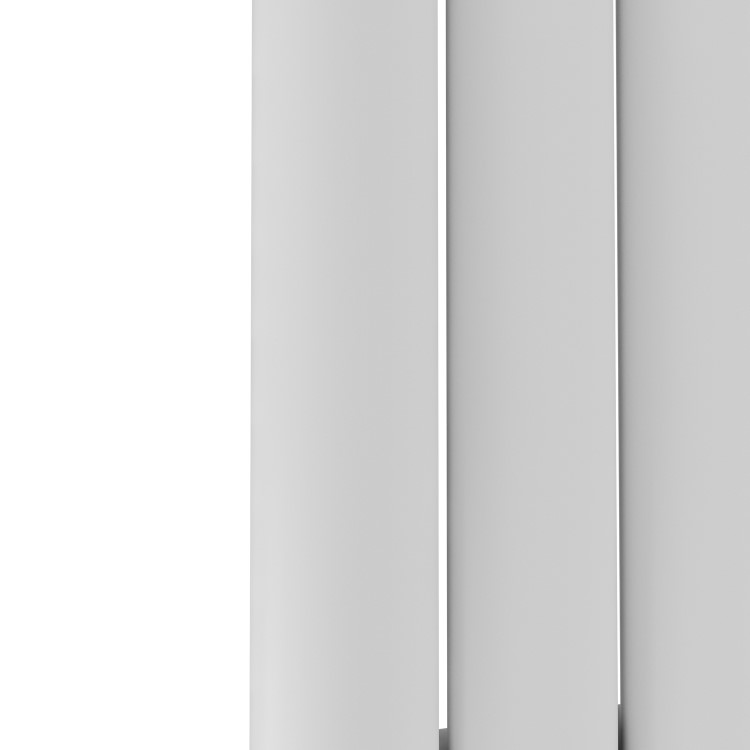 Specchio White Vertical Oval Designer Radiator with Mirror 1800x500mm Single Panel 2680 BTU
