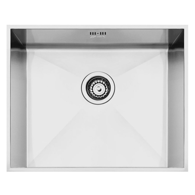 Single Bowl Stainless Steel Kitchen Sink - Smeg Quadra