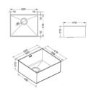 Single Bowl Stainless Steel Kitchen Sink - Smeg Quadra