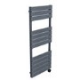 Anthracite Flat Panel Smart Electric Towel Radiator with Wi-Fi Thermostat - 1kW - H1200xW500mm - Bathroom Safe