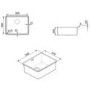 Smeg VSTR50 Mira 50cm Stainless Steel Single Bowl Undermount Sink