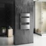 electriQ Flat Panel Electric Towel Radiator H800xW500mm - Chrome
