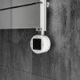 electriQ Flat Panel Electric Towel Radiator H800xW500mm - Chrome
