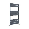 Riace Anthracite Vertical Flat Towel Radiator 800x450mm Single Panel 1120 BTU