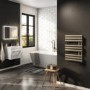 Antique Brass Smart Electric Towel Radiator with Wi-Fi Thermostat - 0.6kW - H650xW450mm - Bathroom Safe