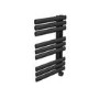 Midnight Black Electric Towel Radiator 0.6kW with Wifi Thermostat - H650xW450mm - IPX4 Bathroom Safe