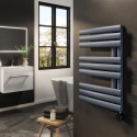VSTR9-650-0.6DGW Anthracite Smart Electric Towel Radiator with Wi-Fi Thermostat - 0.6kW - H650xW450mm - Bathroom Safe