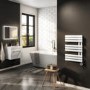 GRADE A1 - White Electric Towel Radiator 0.6kW with Wifi Thermostat - H650xW450mm - IPX4 Bathroom Safe