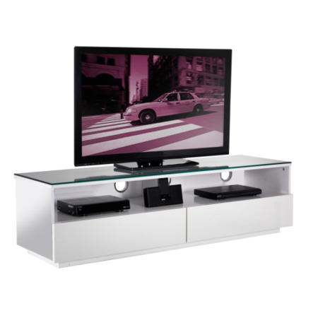 UKCF New York Gloss White TV Cabinet - Up to 55 Inch