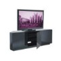 UKCF Milan Gloss Black Corner TV Cabinet - Up to 55 Inch - FULLY ASSEMBLED