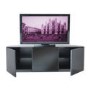 UKCF Milan Gloss Black Corner TV Cabinet - Up to 55 Inch - FULLY ASSEMBLED