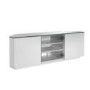 UKCF Milan Gloss White Corner TV Cabinet - Up to 55 Inch - FULLY ASSEMBLED