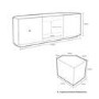 UKCF Milan Gloss Black Corner TV Cabinet - Up to 55 Inch - FULLY ASSEMBLED