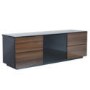 UKCF London Gloss Walnut TV Cabinet - Up to 60 Inch