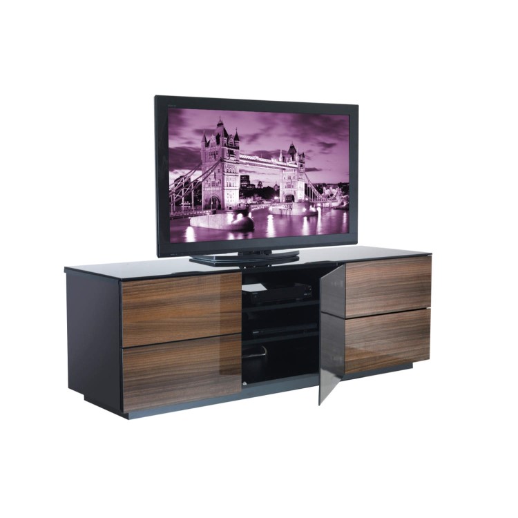 UKCF London Gloss Walnut TV Cabinet - Up to 60 Inch