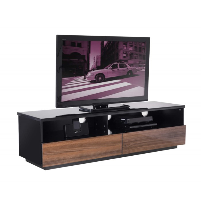 Ukcf New York Gloss Walnut Tv Cabinet Up To 55 Inch Fully Assembled