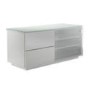 UKCF Paris Gloss White and white TV Cabinet - Up to 42 Inch