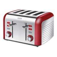 Breville VTT332 Opula 4 Slice S/ S Carnelian Red Toaster