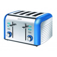 Breville VTT337 Opula 4 Slice Stainless Steel  Topaz Blue Toaster