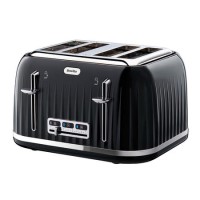 GRADE A1 - Breville VTT476 Impressions 4 Slice Toaster - Black
