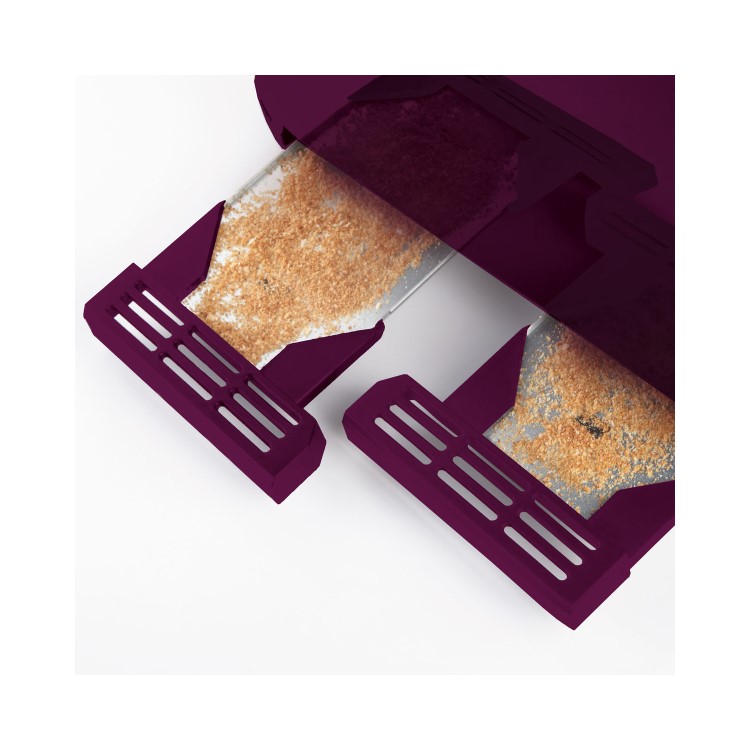 Breville VTT634 Impressions Textured 4 Slice Toaster - Purple