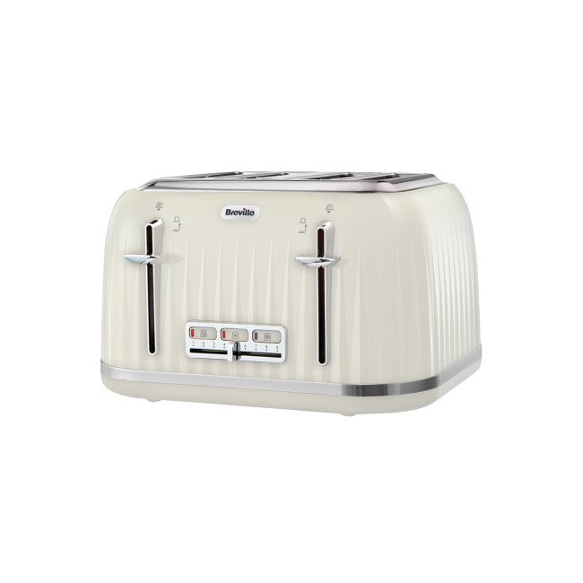 Breville VTT702 Impressions 4 Slice Toaster - Cream