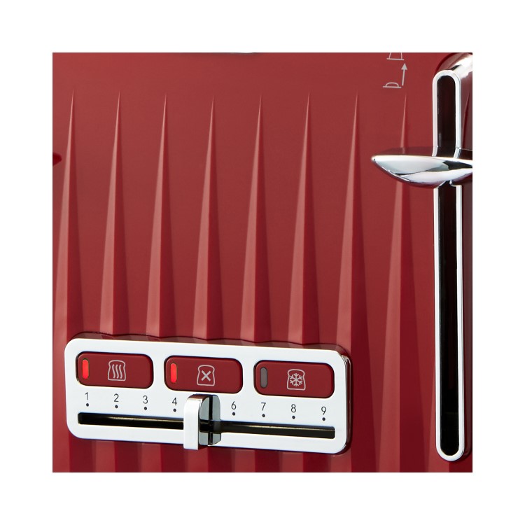 Breville VTT783 Impressions Textured 4 Slice Toaster - Red
