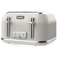 Breville VTT891 Flow 4 Slice Toaster - Cream