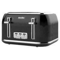Refurbished Breville VTT892 Flow Collection 4-slice Toaster Storm Grey